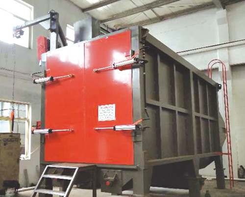 盘圆线材抛丸清理机